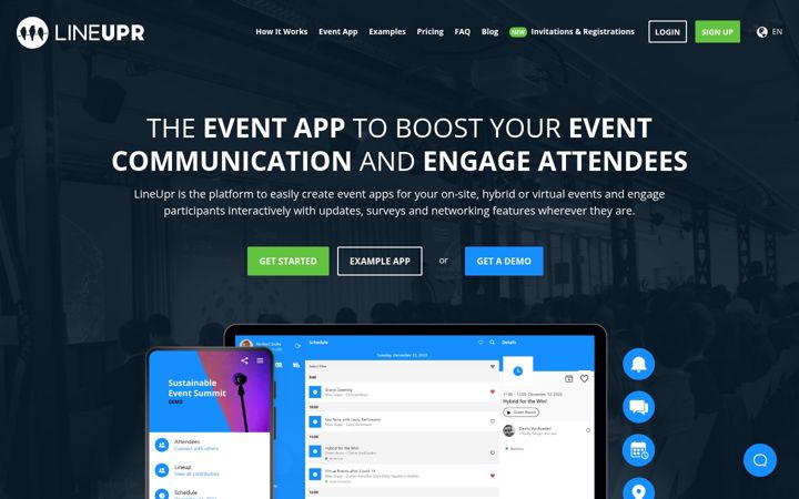 Screenshot of lineupr.com