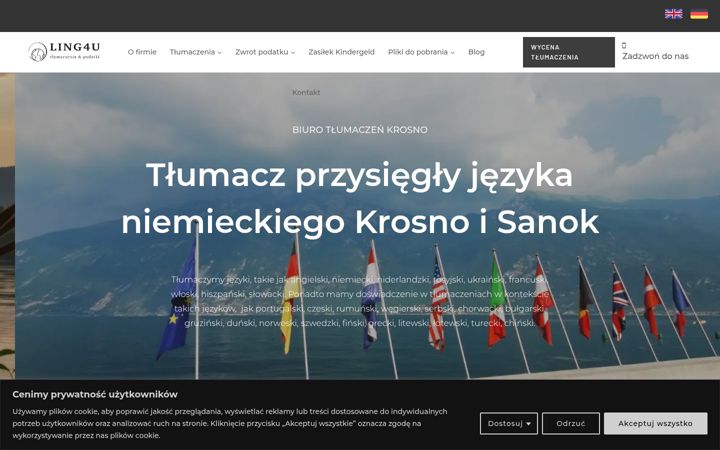 Screenshot of ling4u.pl