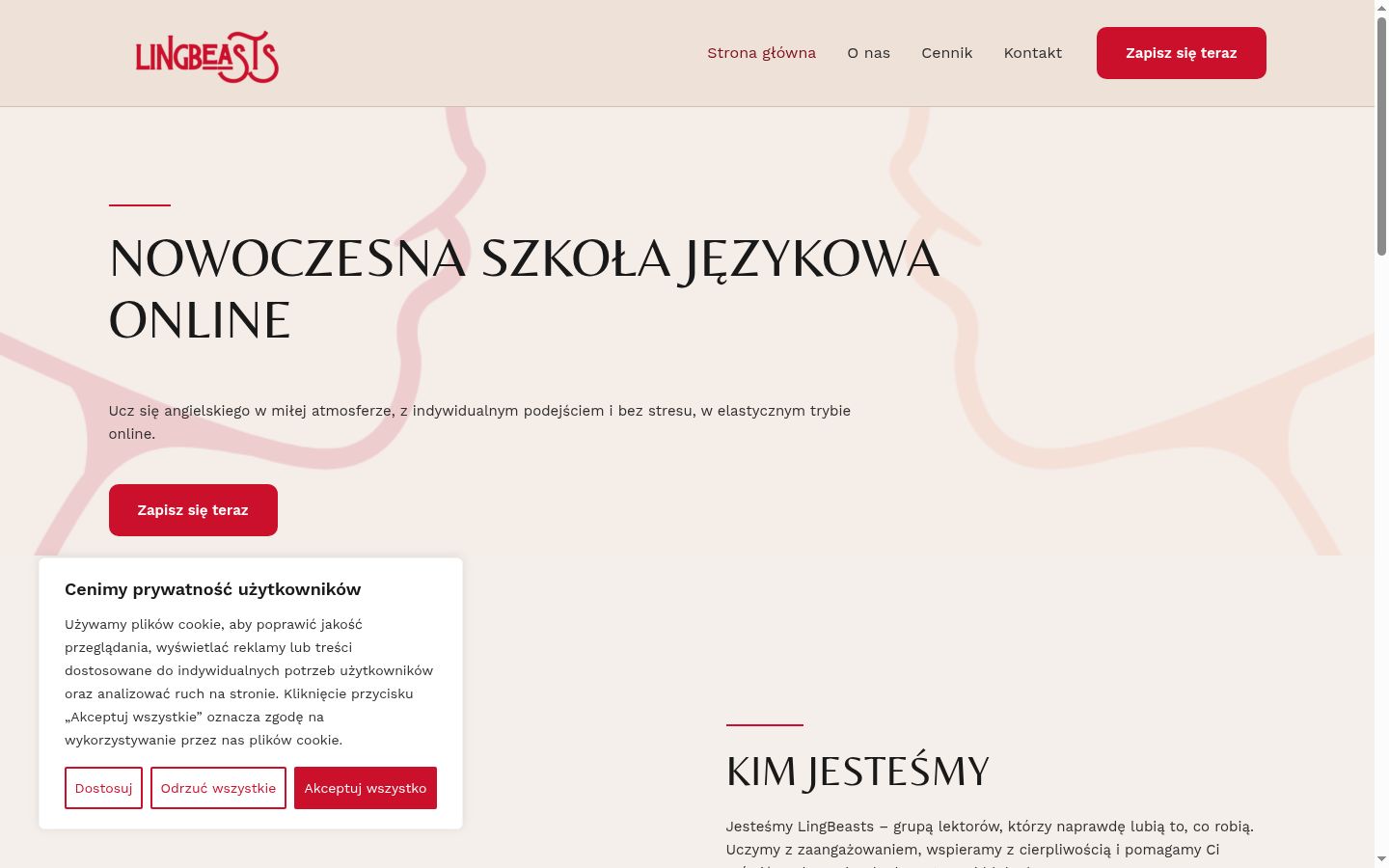 Screenshot tal-banner tal-kunsens muri qabel kwalunkwe interazzjoni