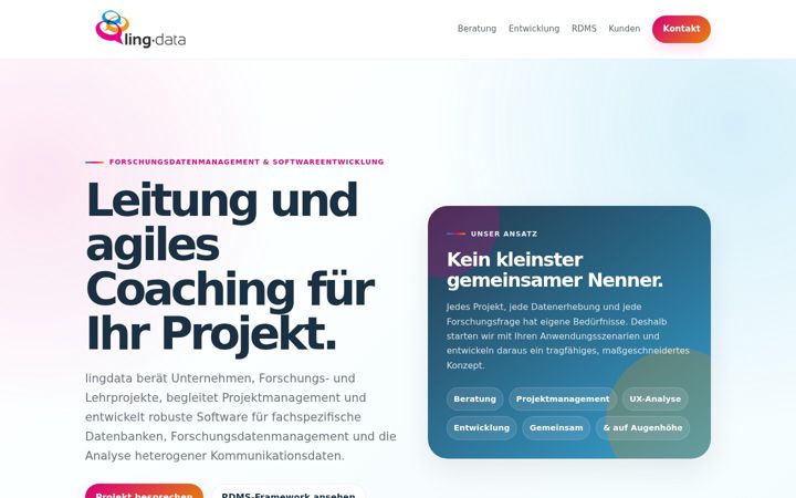 Screenshot of lingdata.de