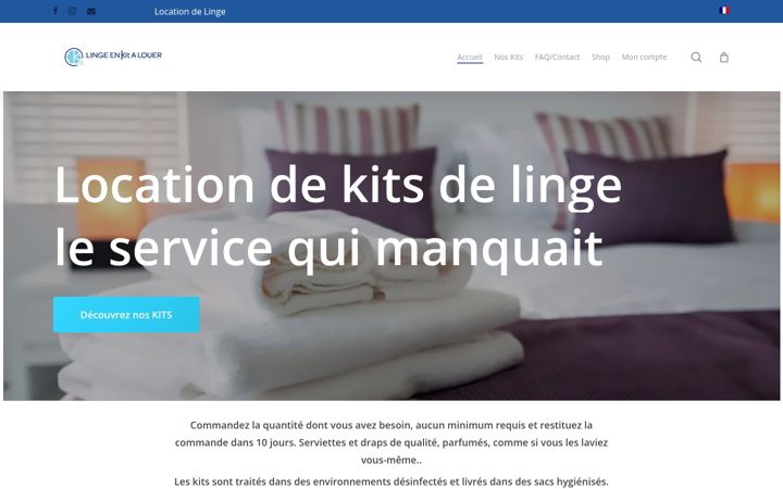 Screenshot of lingealouer.com