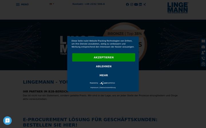 Screenshot of lingemann.com