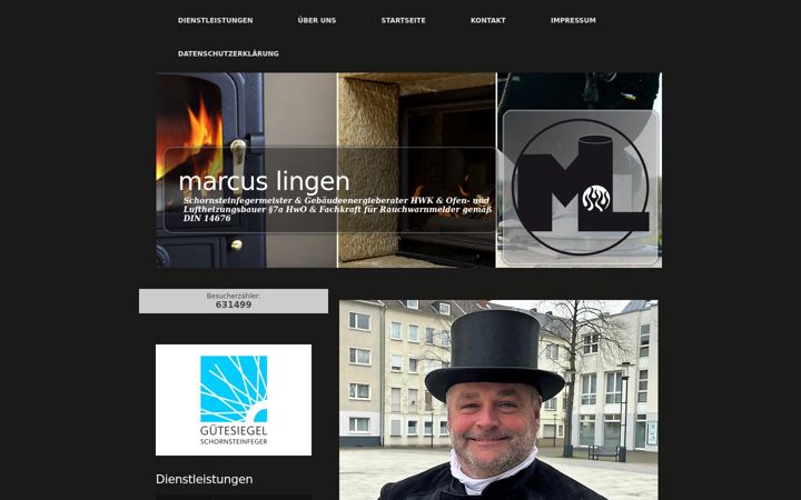 Screenshot of lingen-schornsteinfeger.de