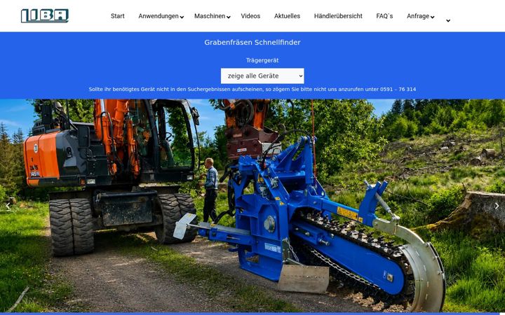 Screenshot of lingener-baumaschinen.de