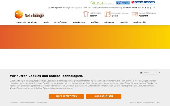 Screenshot of lingenfelder-reiselounge.de