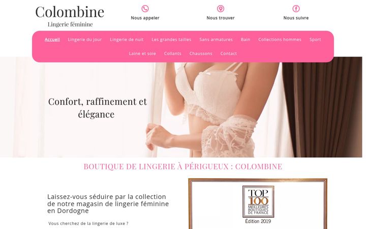 Screenshot of lingerie-perigueux.fr