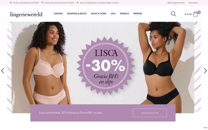 Screenshot of lingeriewereld.nl