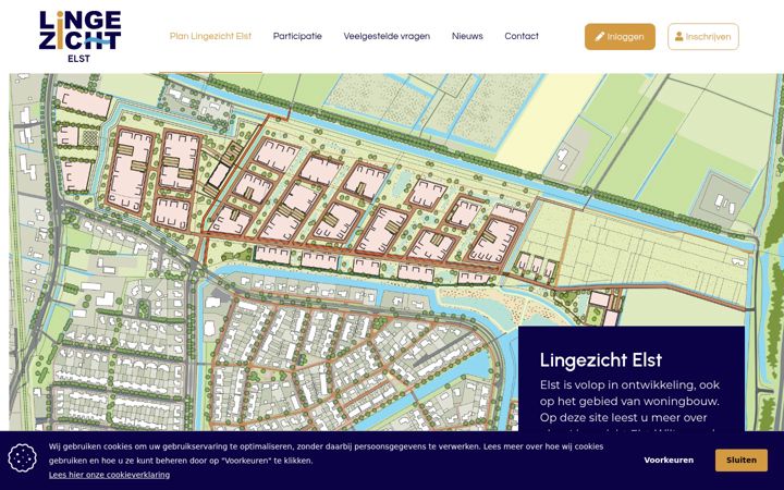 Screenshot of lingezichtelst.nl