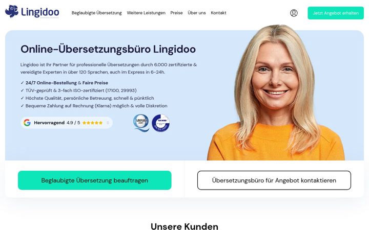 Screenshot of lingidoo.de