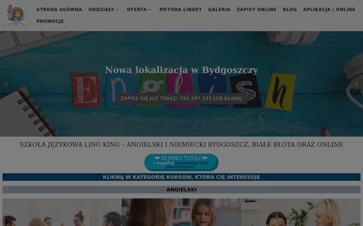 Screenshot of lingking.pl