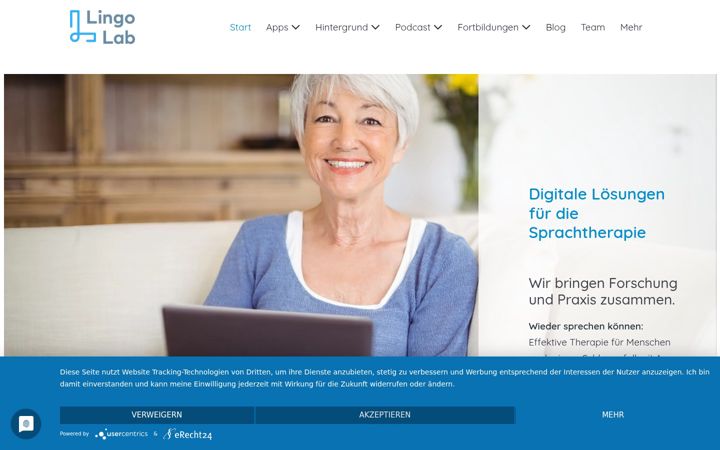 Screenshot of lingo-lab.de