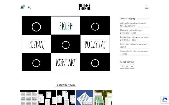Screenshot of lingobordy.pl
