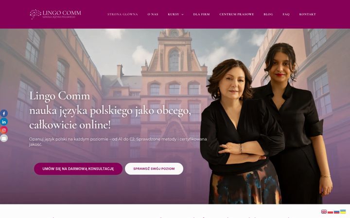 Screenshot of lingocomm.pl