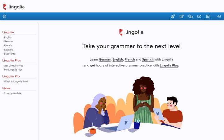 Screenshot of lingolia.com