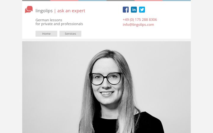 Screenshot of lingolips.com