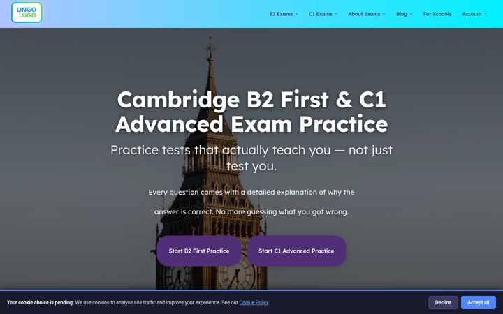 Screenshot of lingolugo.com