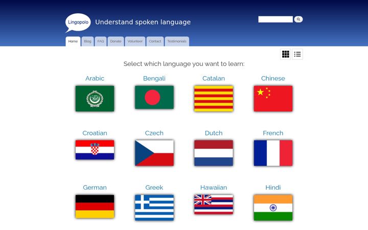 Screenshot of lingopolo.org