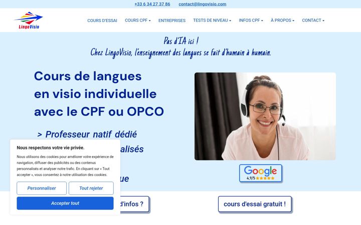 Screenshot of lingovisio.com