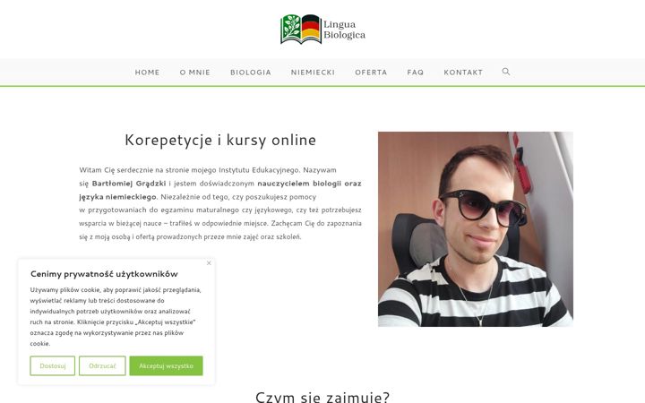 Screenshot of lingua-biologica.pl