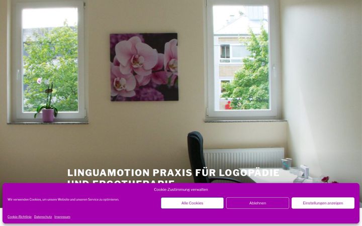 Screenshot of lingua-motion.de
