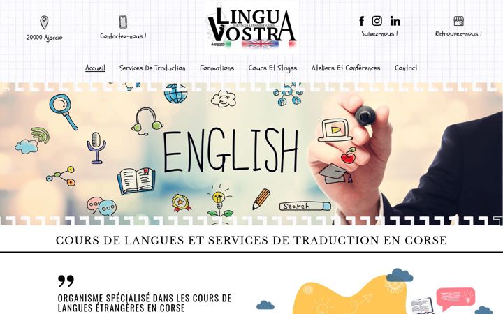 Screenshot of lingua-vostra.fr