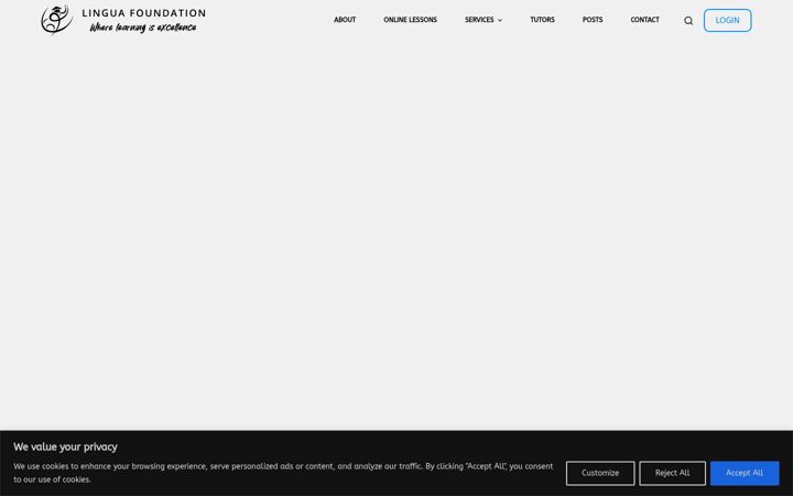 Screenshot of lingua.foundation