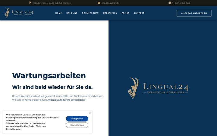 Screenshot of lingual24.de