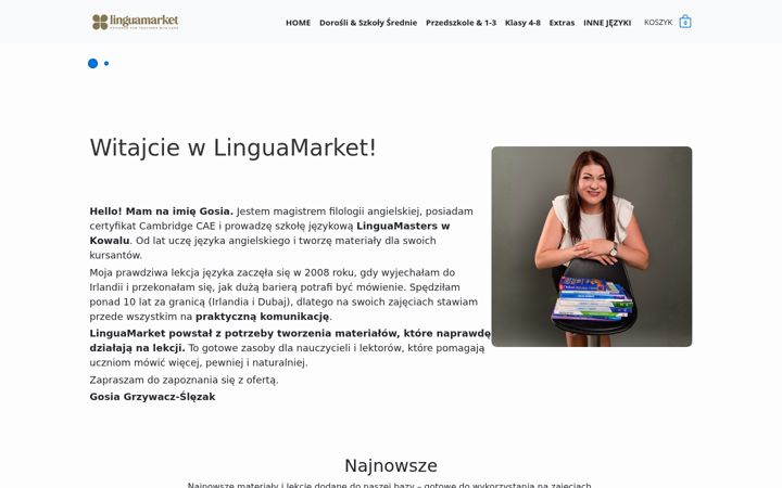 Screenshot of linguamarket.pl