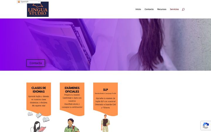 Screenshot of linguastudio.es