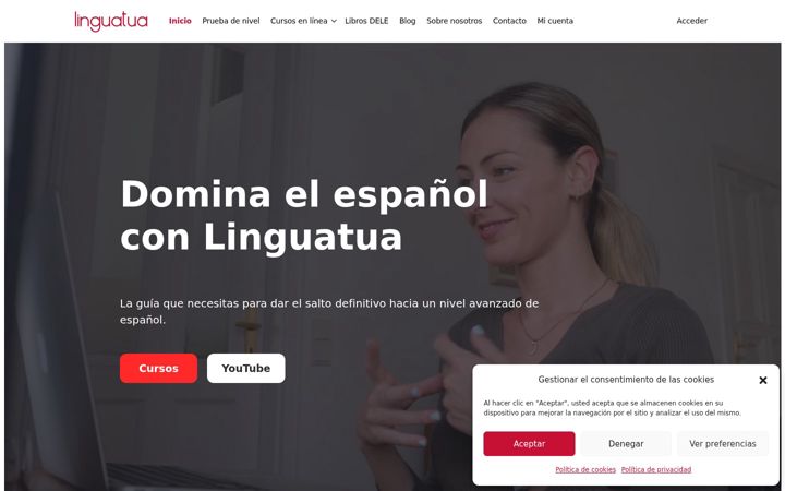 Screenshot of linguatua.com