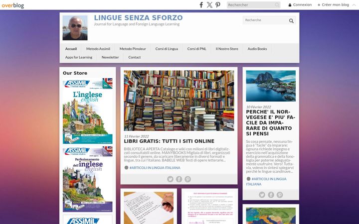 Screenshot of linguesenzasforzo.com