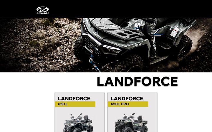 Screenshot of linhai-motors.com