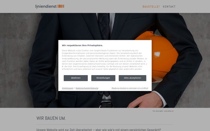 Screenshot of liniendienst.de