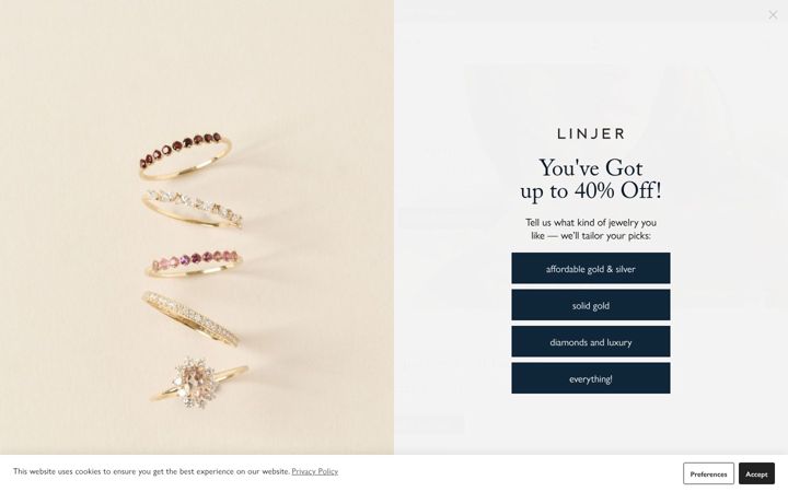 Screenshot of linjer.co