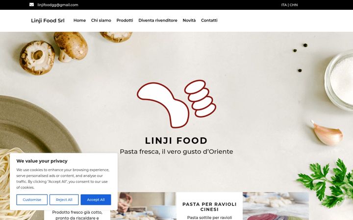 Screenshot of linjifood.it