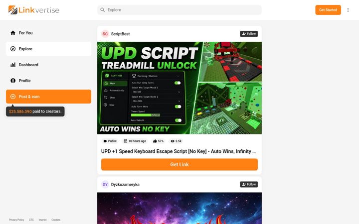 Screenshot of link-center.net
