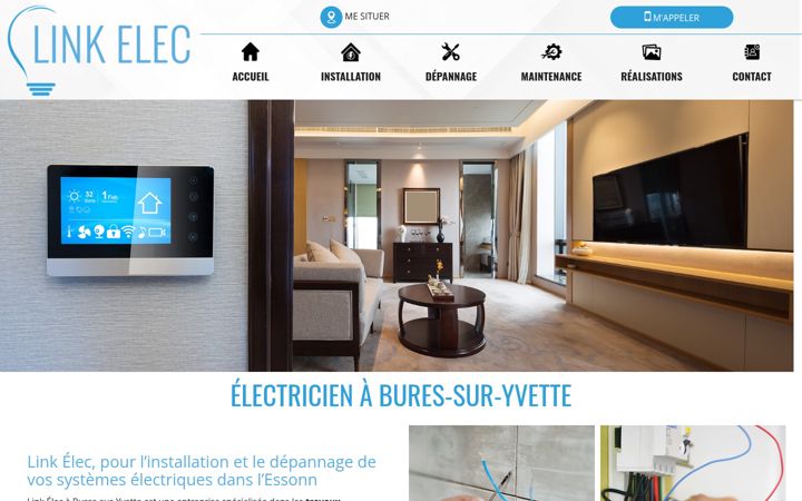 Screenshot of link-elec91.fr