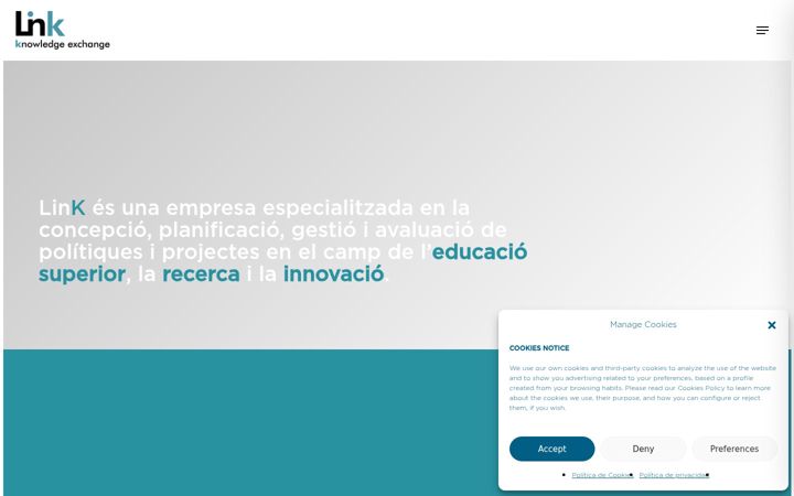 Screenshot of link-sl.eu