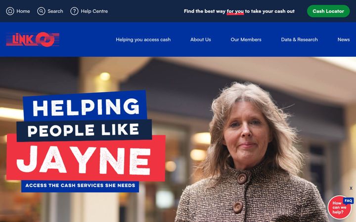 Screenshot of link.co.uk