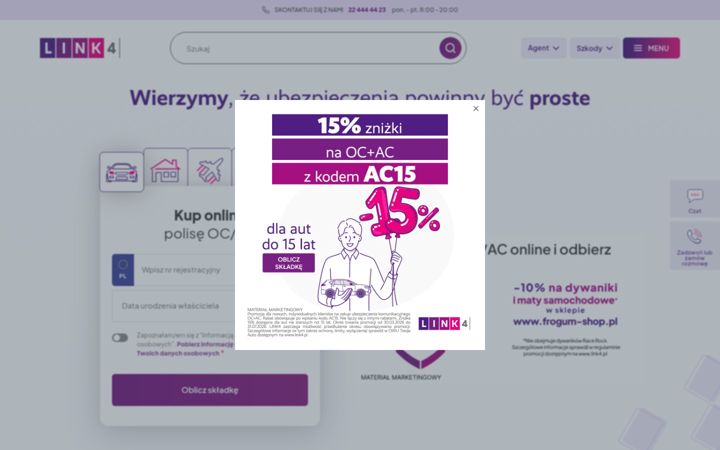 Screenshot van link4.pl