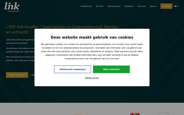 Screenshot of linkadvocaten.nl
