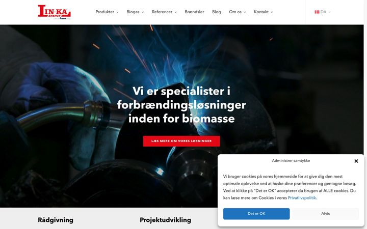 Screenshot of linkaenergy.com