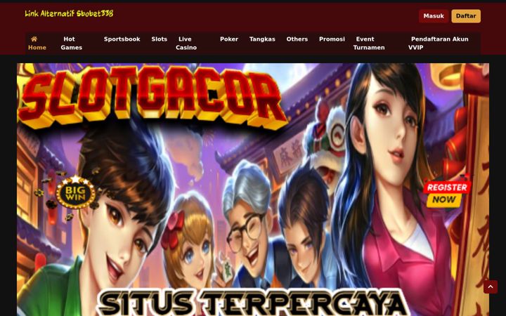 Screenshot of linkalternatifsbobet338.com