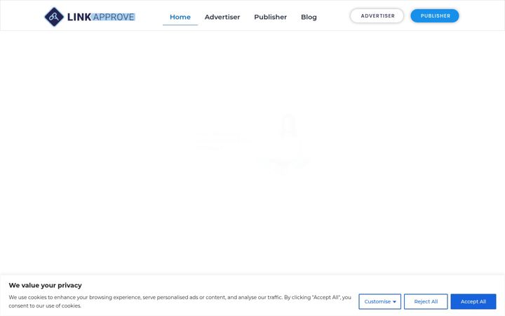 Screenshot of linkapprove.com