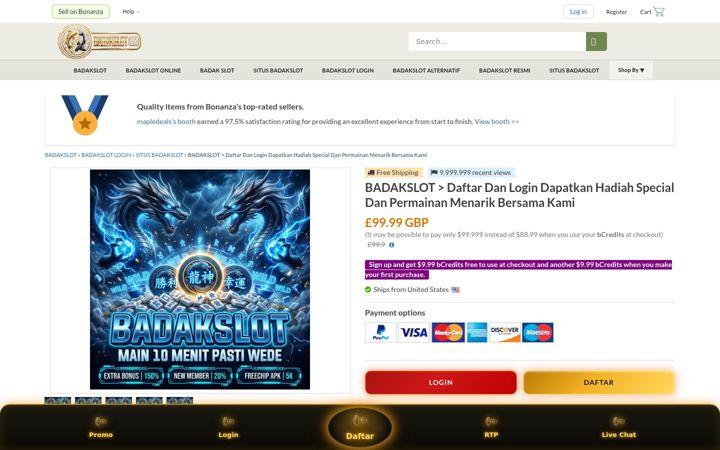 Screenshot of linkbadakslot.com