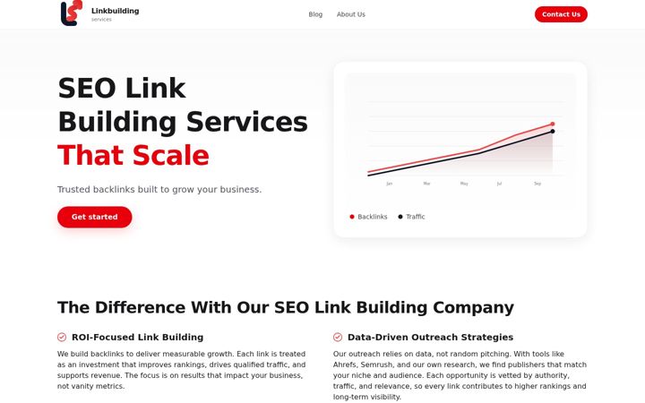 Screenshot of linkbuilding.services