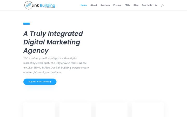 Screenshot of linkbuildingservices.com