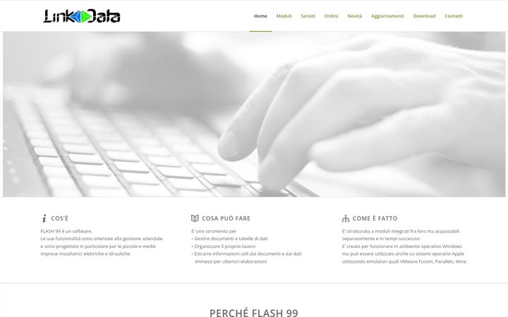Screenshot of linkdata.it