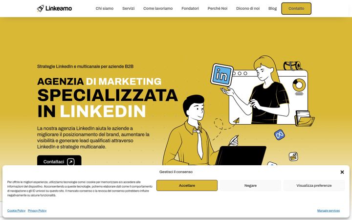 Screenshot of linkeamo.it