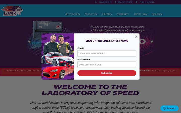 Screenshot of linkecu.com